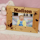 New Baby "Beautiful Butterfly" Personalized Wood Picture Frame